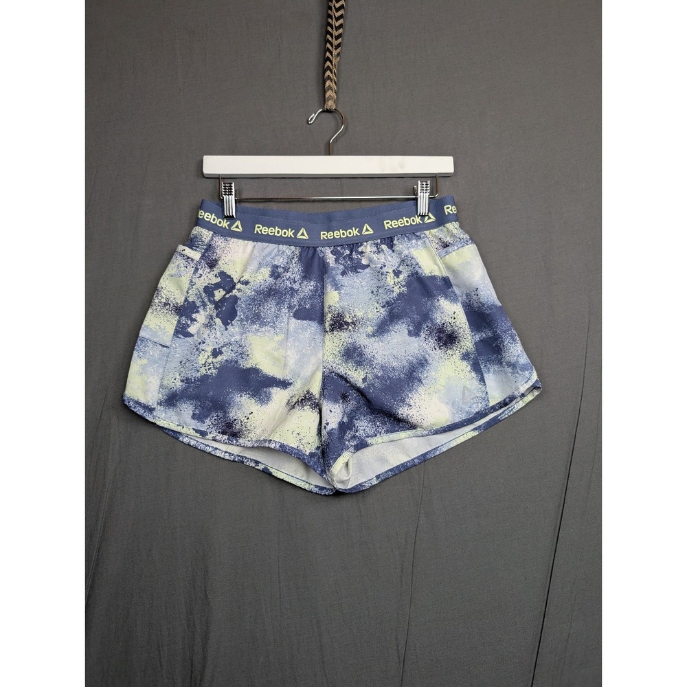 Reebok Multicolored Shorts With Side‎ Pockets & Elastic Waistband. Size Medium